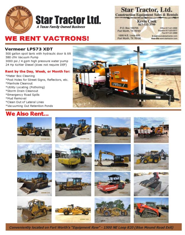 Rent Heavy Equipment from Star Tractor 817-733-3799